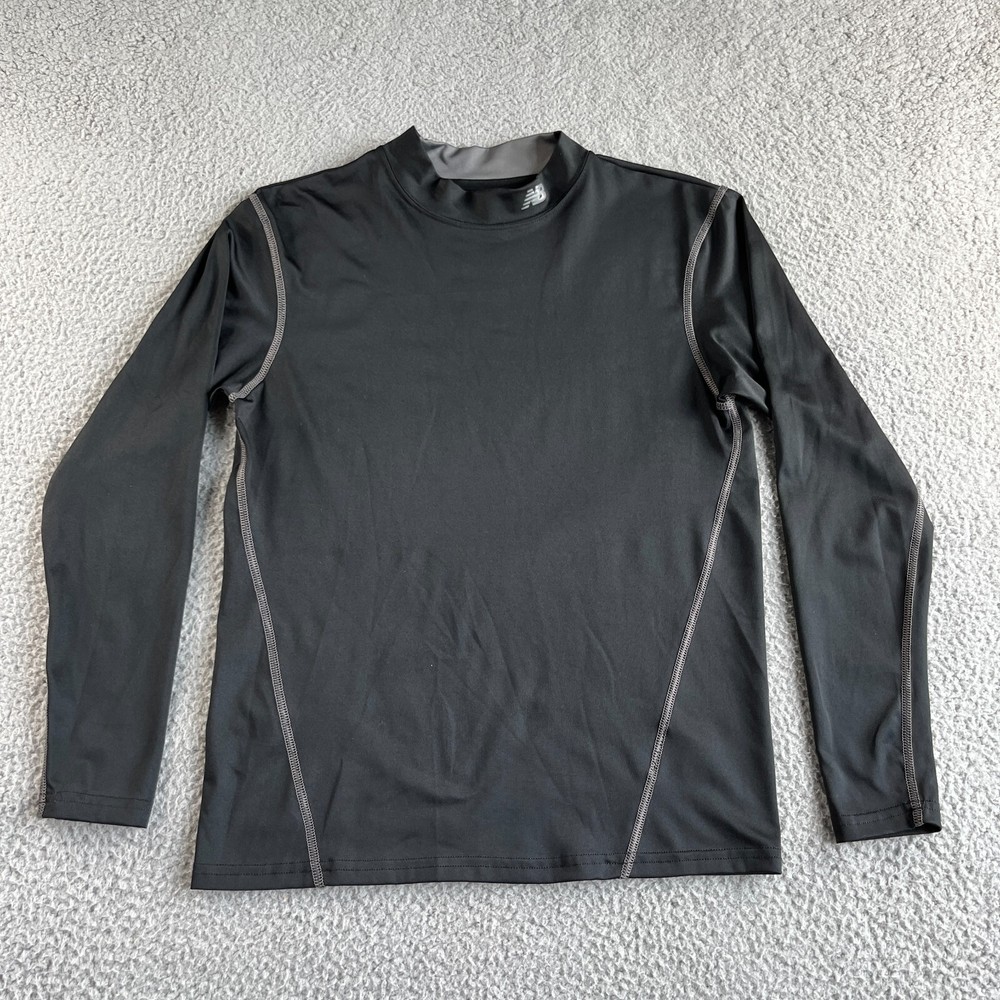 NEW New Balance Shirt Mens Large Black Compression Top Lightning Dry Active Gym