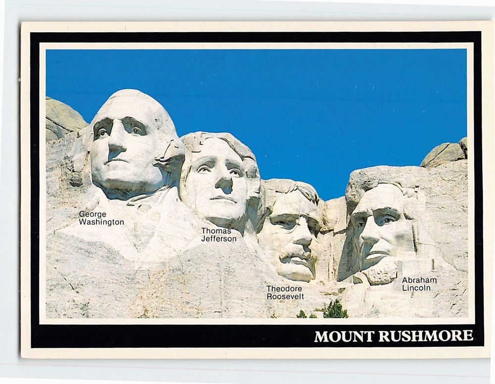 Postcard Mt. Rushmore South Dakota USA