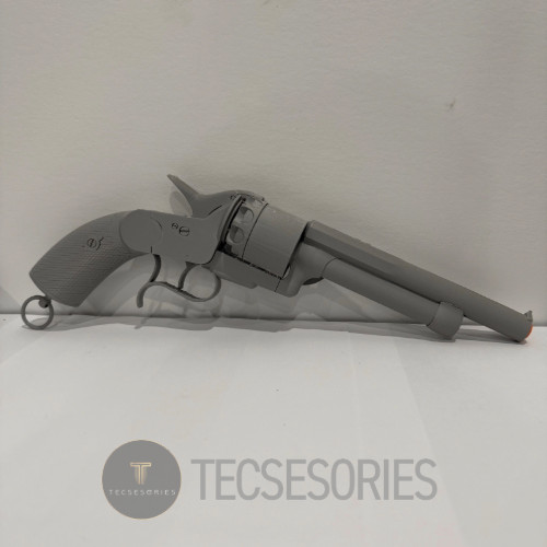 3D Printed LeMat Revolver Pistol Prop 1:1 Scale Grey Fully Assembled Replica