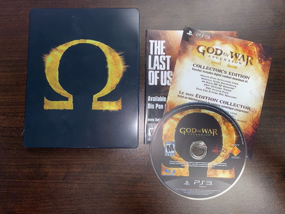 Sony Playstation 3 PS3 God of War Ascension SteelBook Game Complete CIB