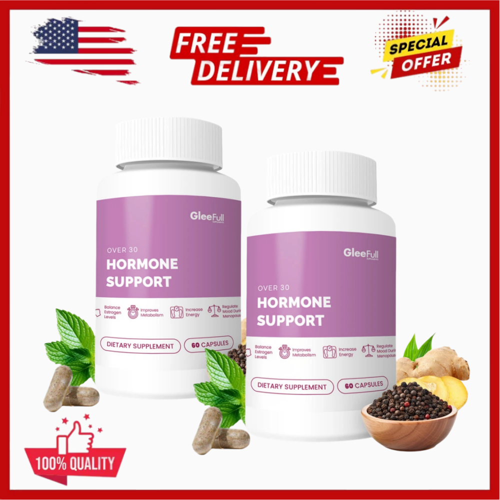 Gleeful Hormone Support for Women Over 30 - 2 Pack Authentic Health Boost