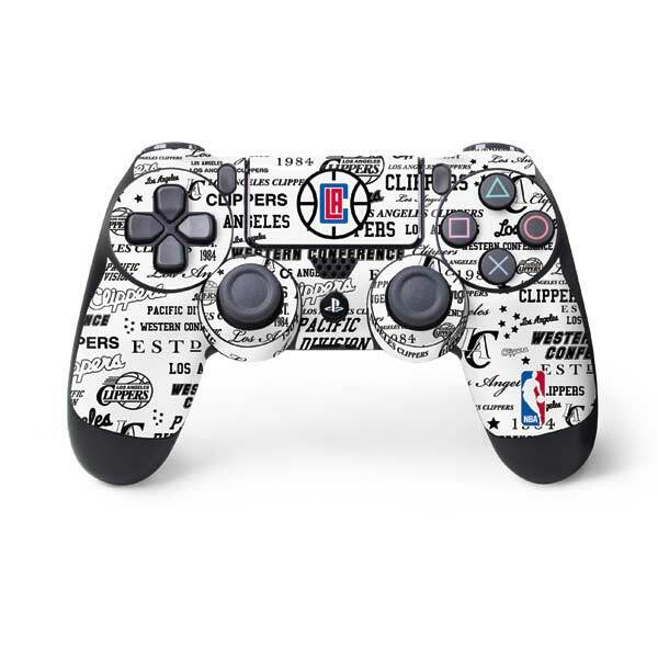 NBA Los Angeles Clippers PS4 Controller Skin - Los Angeles Clippers Blast Logos