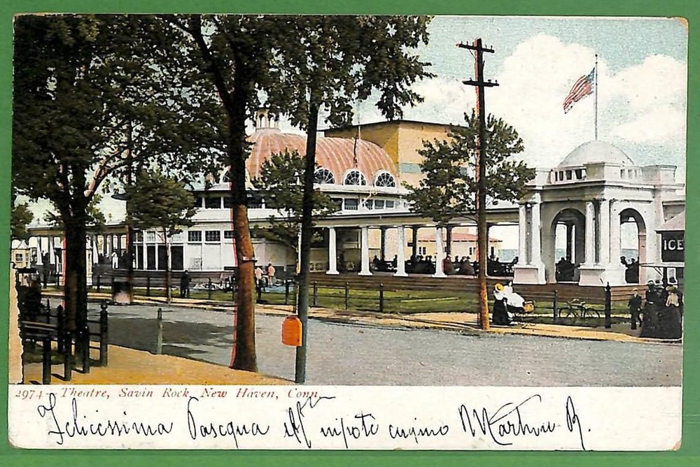 ak7307 - USA - VINTAGE POSTCARD - Connecticut, New Haven, Theatre - 1908