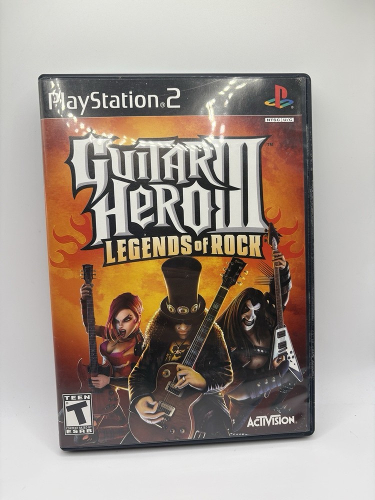 Guitar Hero 3 III: Legends of Rock (PlayStation 2, 2007) PS2 CIB Tested