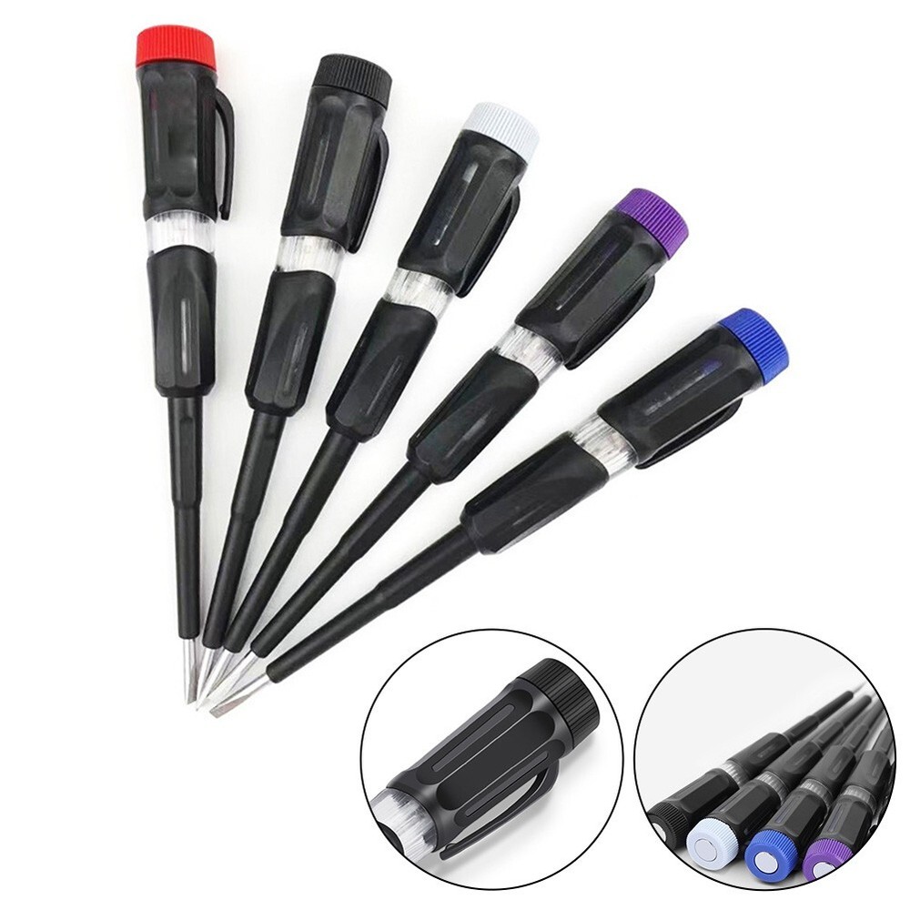 Dual-Purpose Circuit Tester Pen with Clip-on Cap and Line Detection  