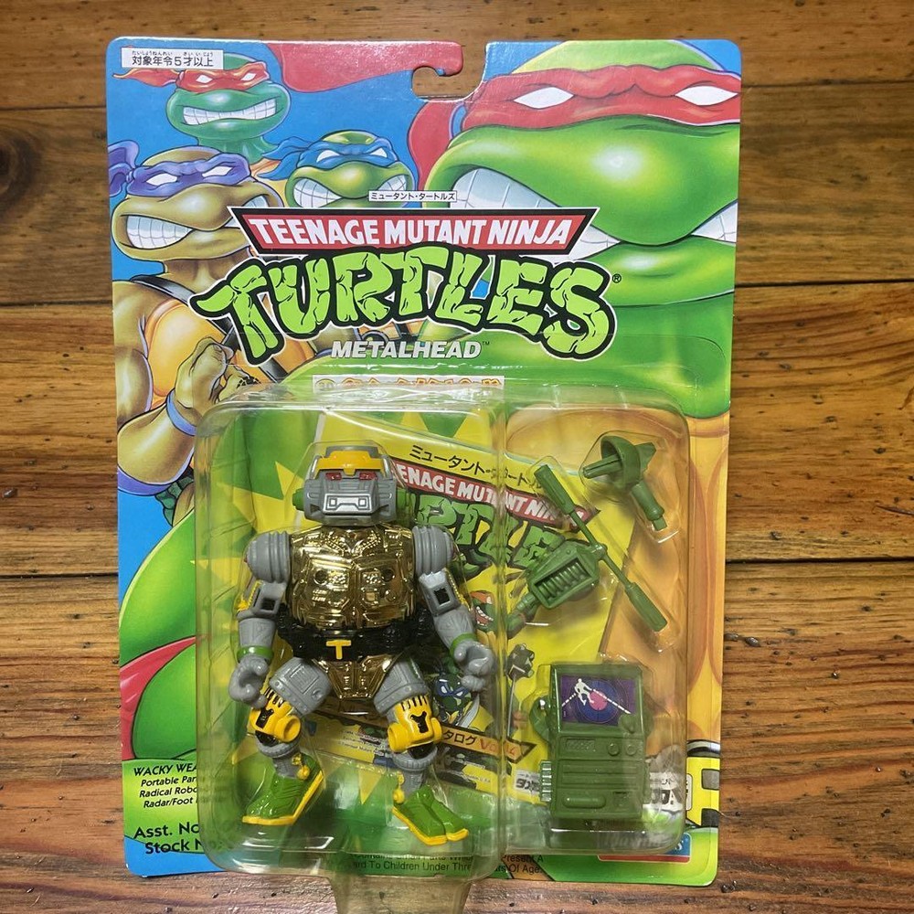 Tmnt Turtles Figure Playmates Metal Head Shipping from Japan