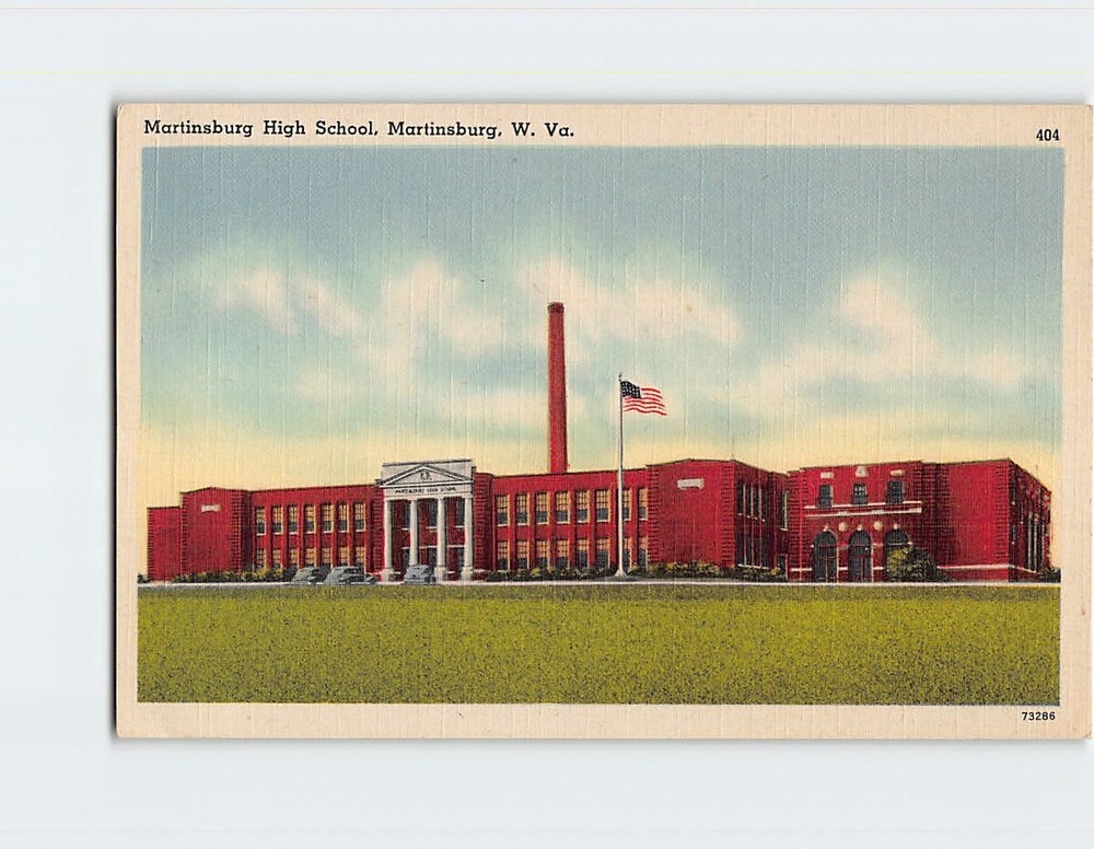 Postcard Martinsburg High School Martinsburg West Virginia USA