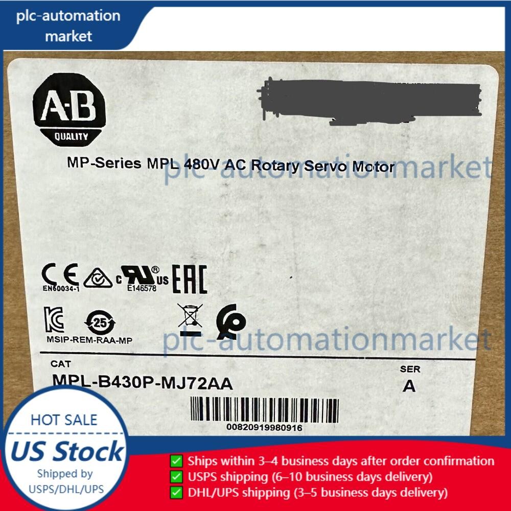 SEALED Allen-Bradley MPL-B430P-MJ72AA 480V AC Rotary Servo Motor US Free Tax