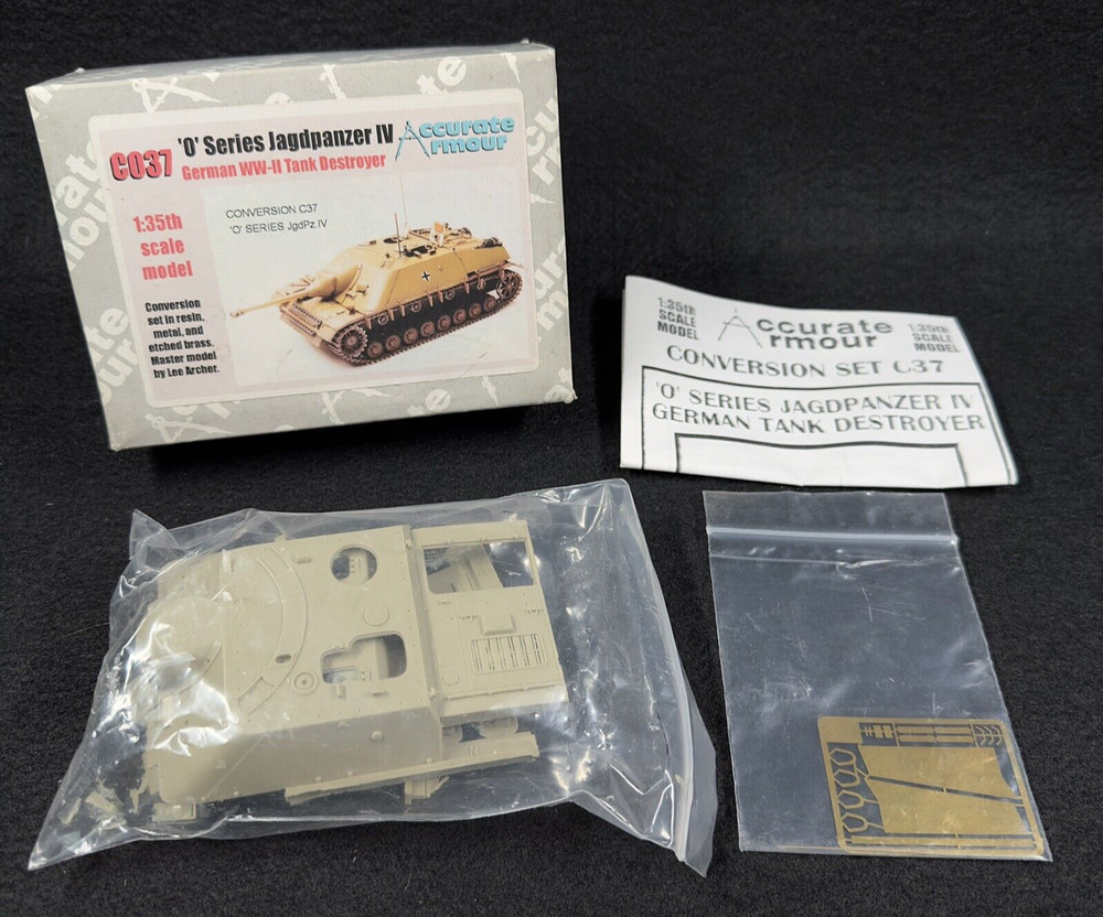 ACCURATE ARMOUR C037 OSeries Jagdpanzer IV Tank Coversion Kit 1:35 Tamiya NEW OB-image