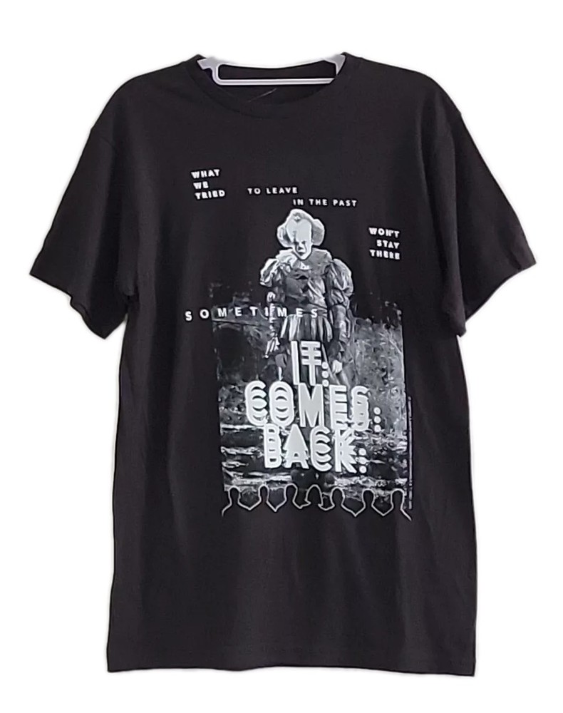 It Chapter 2 Adult Medium T-Shirt Pennywise B&W Box Art Black