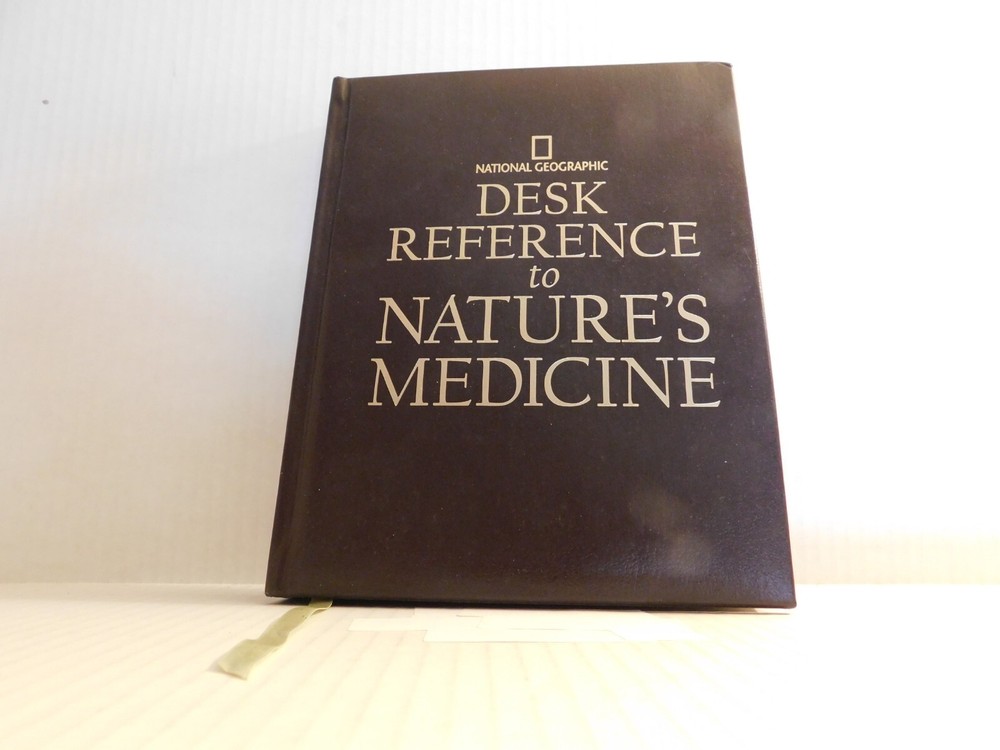 Leather-bound National Geographic Desk Reference to Nature's Medicine Brand New
