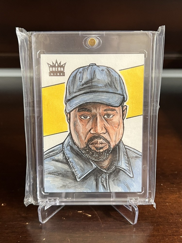 Rare Kanye West Yeezy Original Art Sketch Card 1/1 Break King