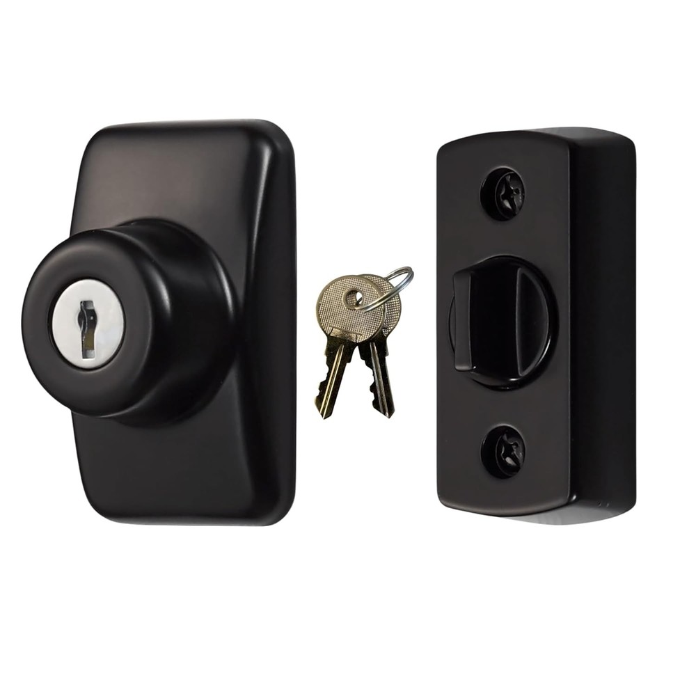 Ideal Security Model GLK Deadbolt for Storm and Screen Doors, Key Lock,...