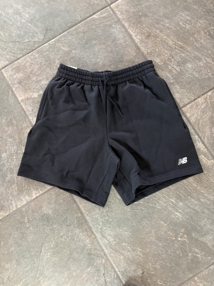New Balance Men’s 7” Relaxed Fit Sweat Shorts Black M NWT