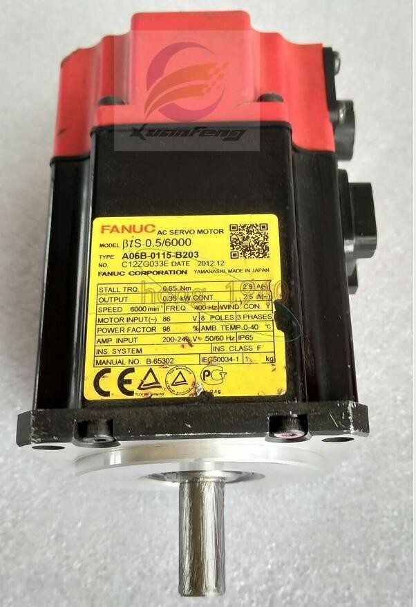 1PC Used FANUC AC SERVO MOTOR A06B-0115-B203 A06B0115B203 Tested ok