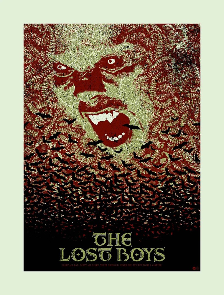 The Lost Boys by Chris Garofalo QFSChris, Screen Print Movie Art Poster