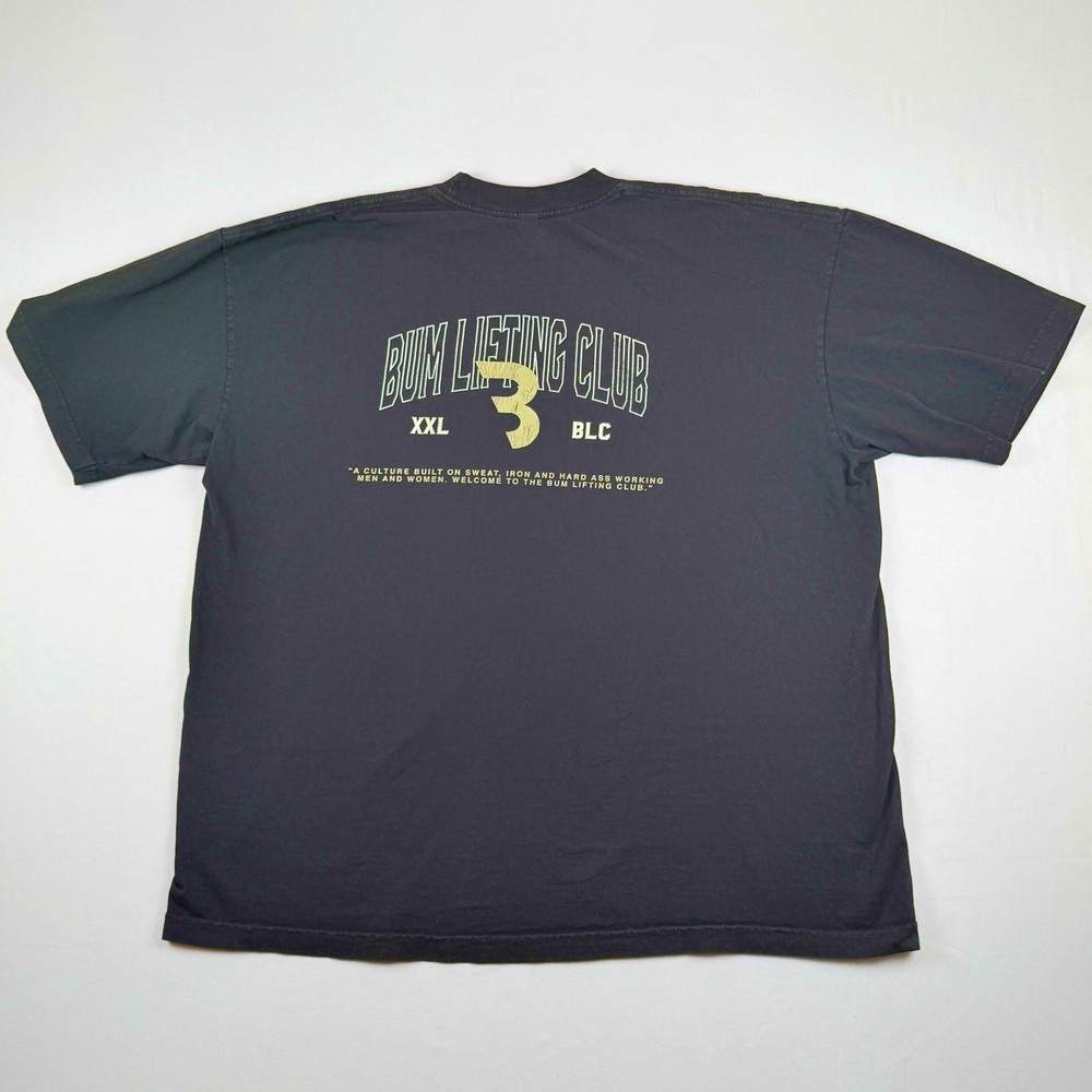 CBUM Bum Lifting Club T Shirt 2XL Black Graphic Los Angeles Apparel USA