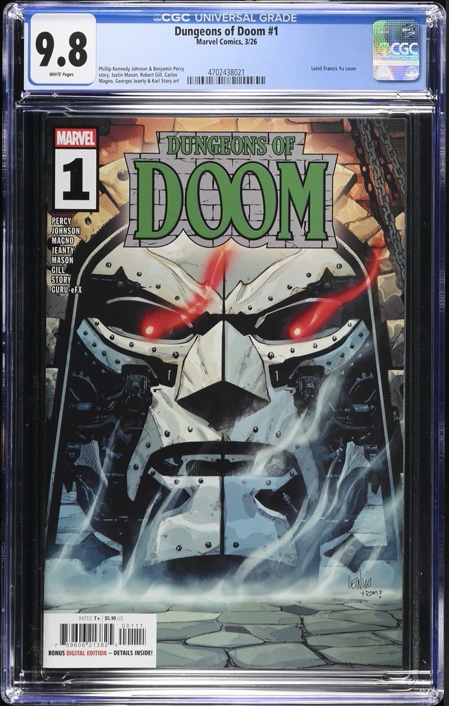 Dungeons Of Doom #1 - CGC 9.8 - Key Issue 2026 Marvel Comics