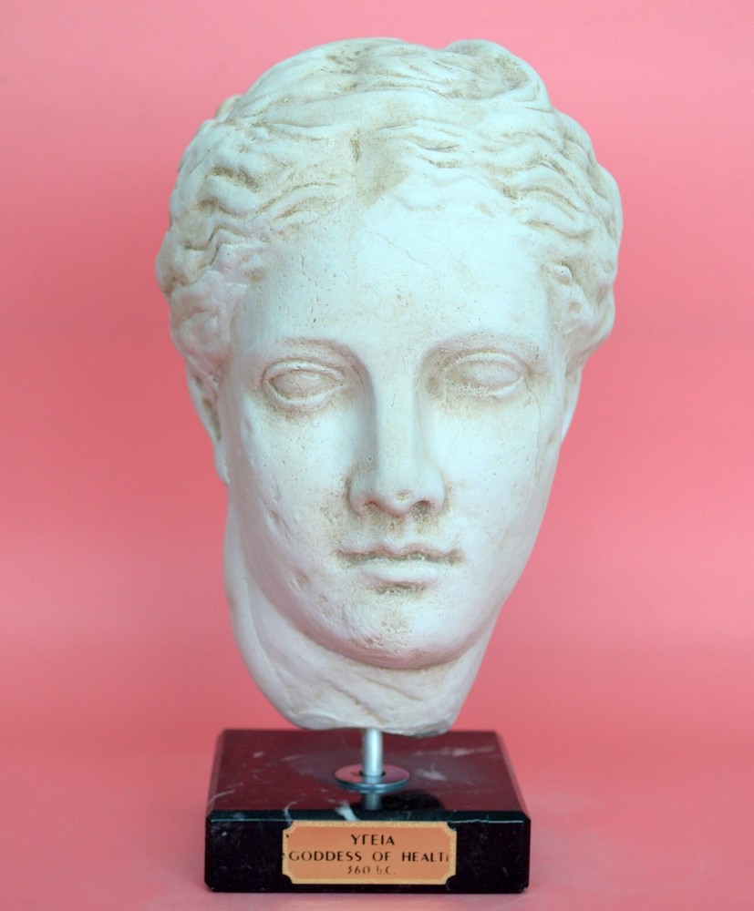 Hygieia Head - Goddess of Health Healing Weelbeing - Daughter of God Apollo
