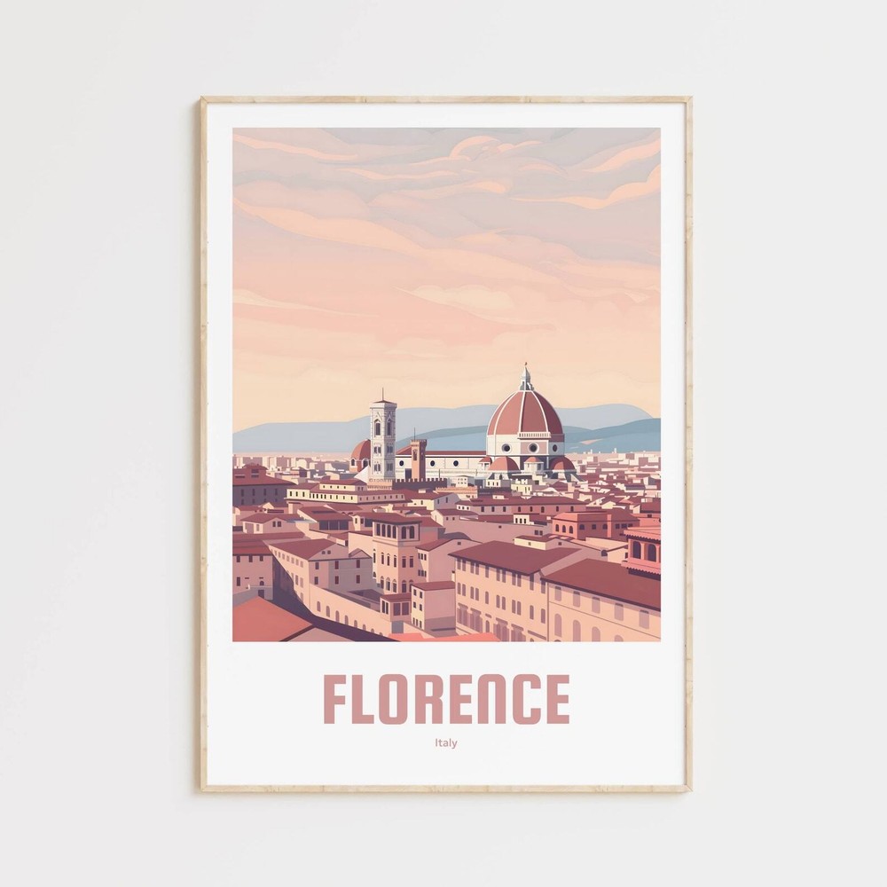 Florence Poster Vintage Travel Poster Retro Florence Travel Poster Gift