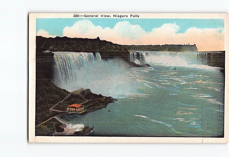 Postcard General View Niagara Falls