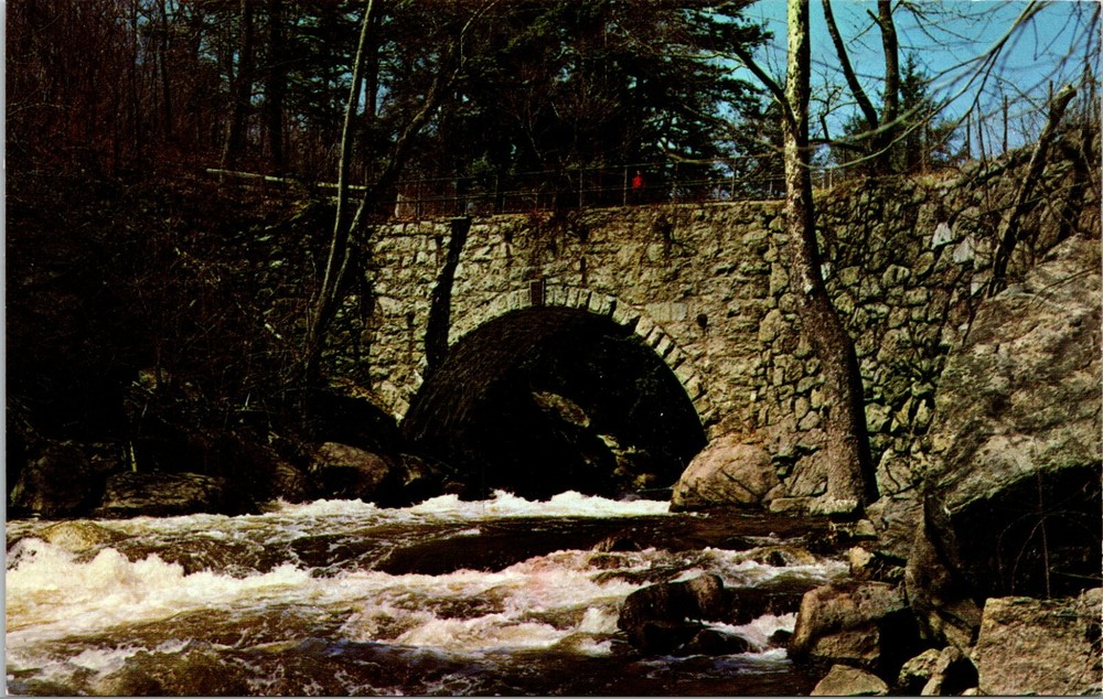 The Arch Bridge Boonton Morris County New Jersey Vintage Postcard