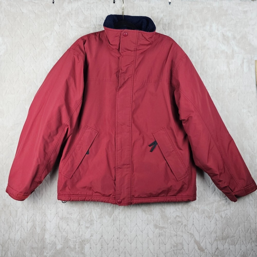 Vintage LL Bean Gore Tex Jacket Mens Large Fleece Lined Outdoors Hiking Rain