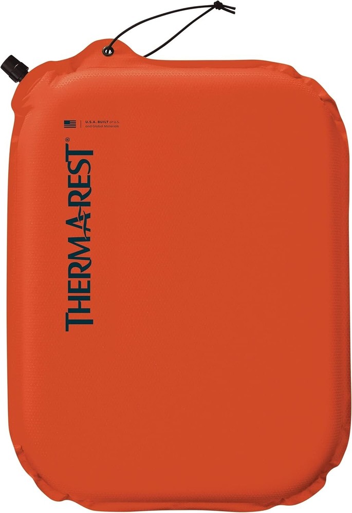 Ultralight Inflatable Seat Cushion for Camping & Travel - 13x16 Inches, Orange