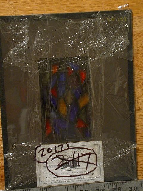 Photo:Design drawing for stained glass window, abstract design