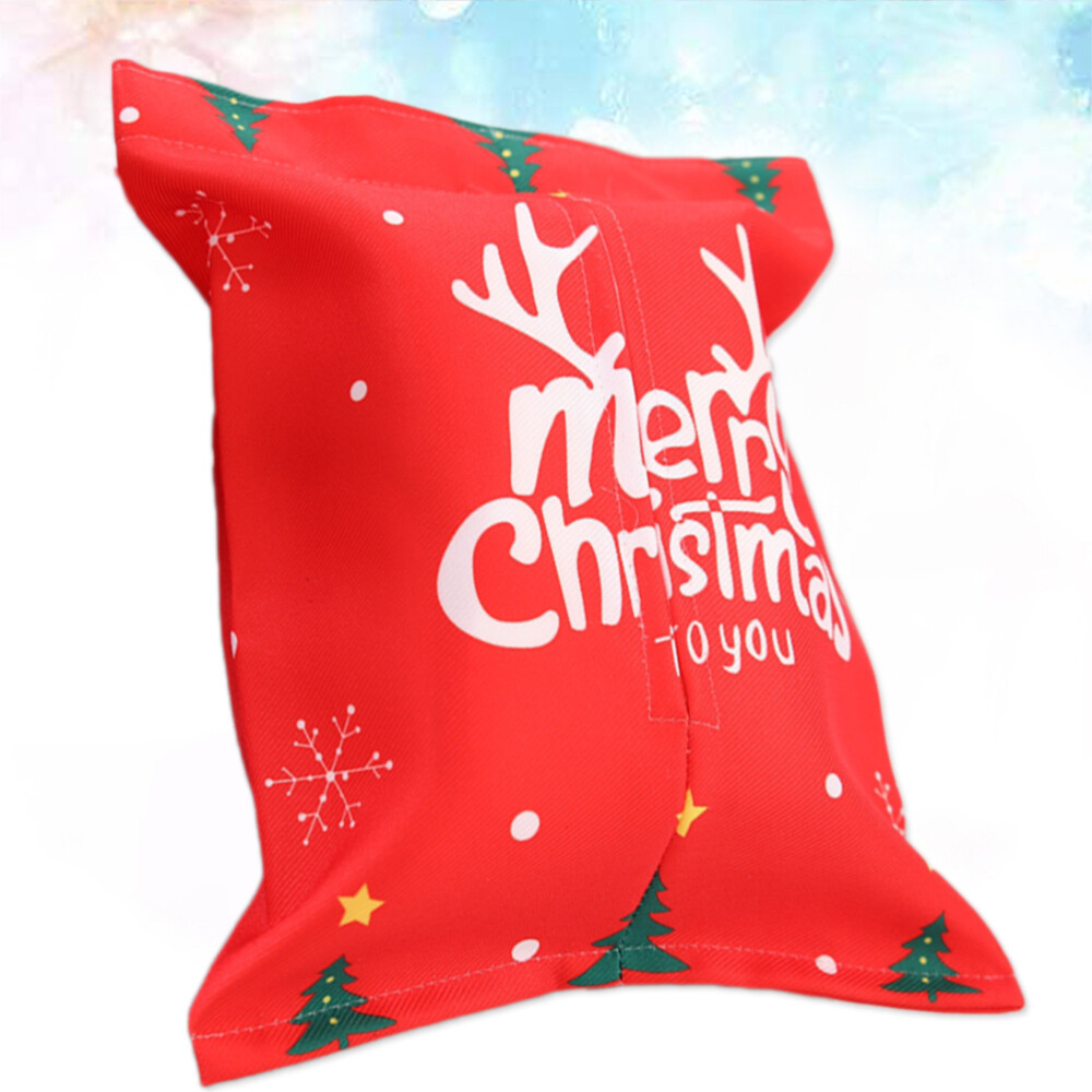 Christmas Style Cotton Fabric Facial Tissue Paper Cover Holder Box Bag Napkin