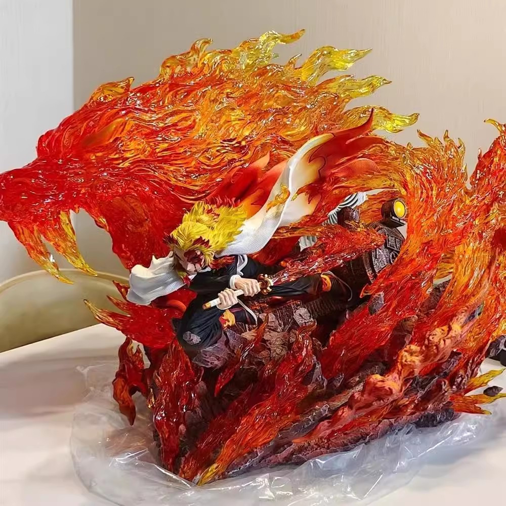 Rengoku Kyoujurou PVC Figure Statue Anime Demon Slayer Model Toy Gift 11
