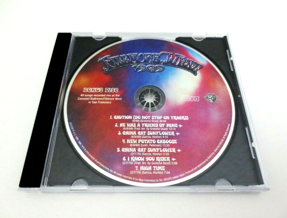 Grateful Dead Fillmore West 1969 Bonus Disc CD Carousel 1968 - 1970 Box Set 1-CD