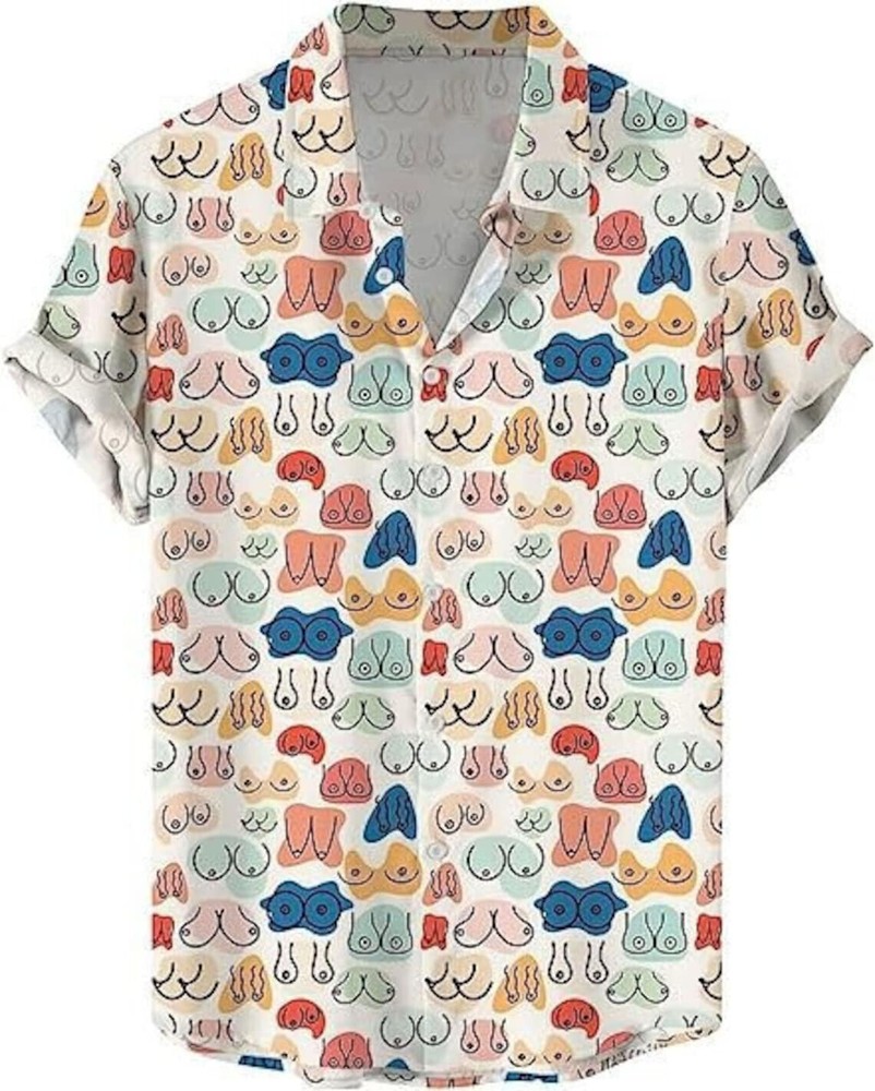 3D Printed Women’s Hawaiian Breast Shirt Sizes S to 5XL