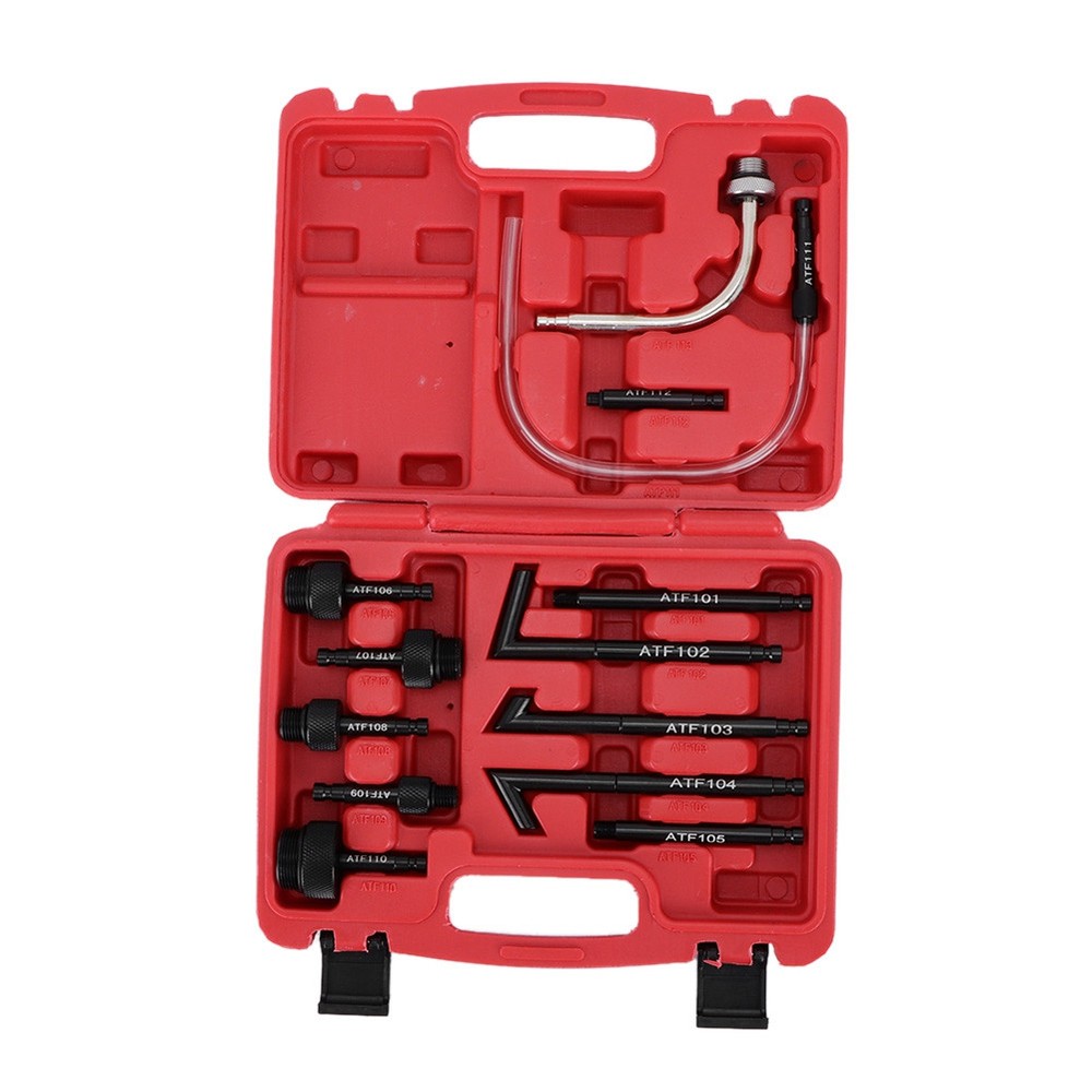 13Pcs Oil Fill Adapter Kit for Transmission Fluid Refill Connector Set