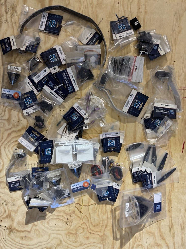 RC Model Airplane Parts Lot New Old Stock Carbon Alu Special Parts One Team