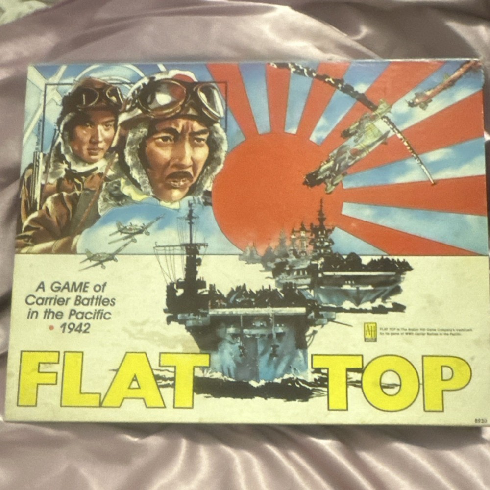 Avalon Hill Flat Top Board Game Carrier Battles Pacific 1942 War Complete