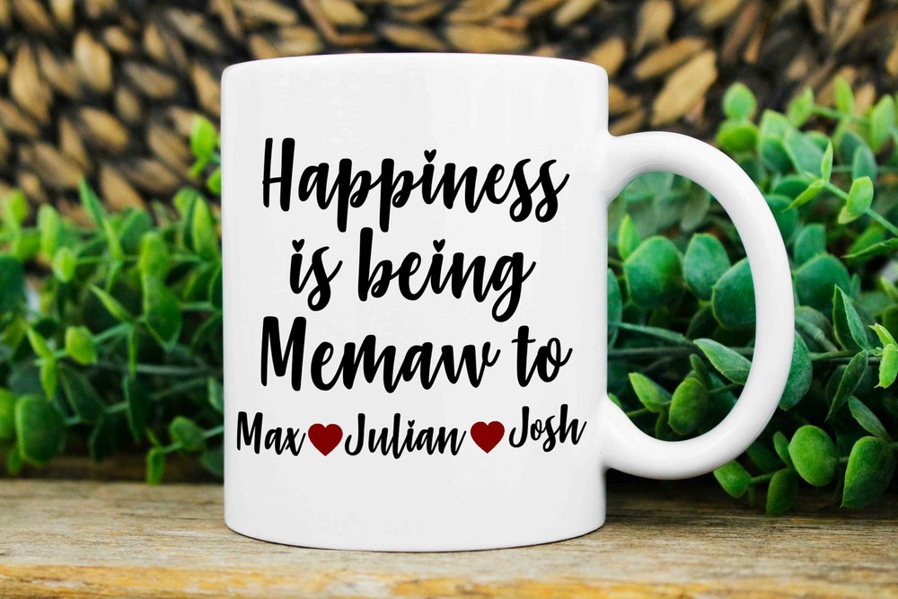 Memaw Gifts Custom Memaw Mug Memaw Christmas Gift Personalized Mug With Kids