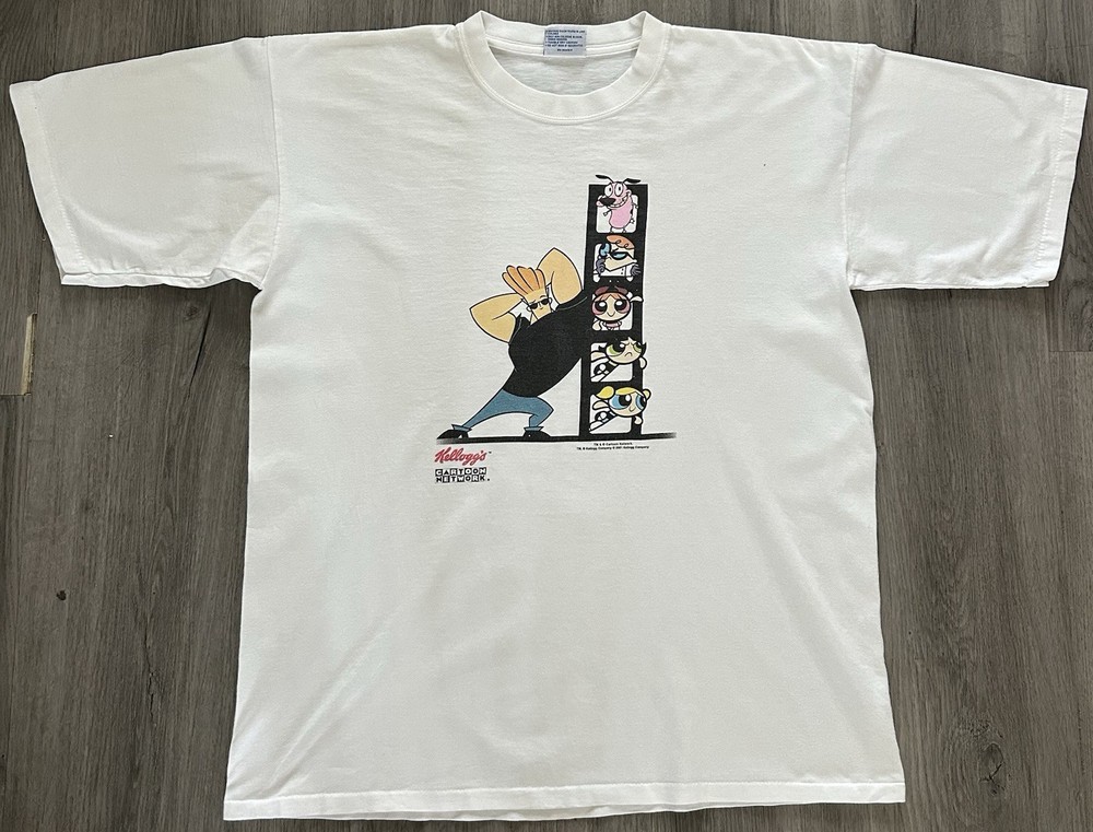 Vintage 2001 MCA Universal Pictures Powerpuff Girls cartoon network promo tee