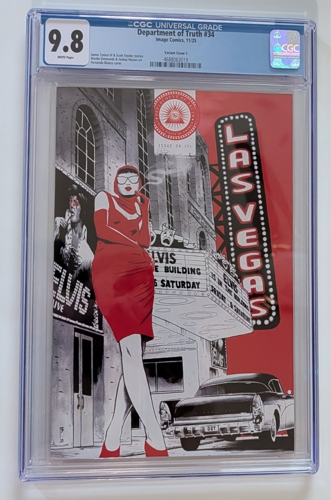 Department of Truth #34 'Elvis' Variant, Only CGC 9.8 graded, HIGHEST GRADED!!