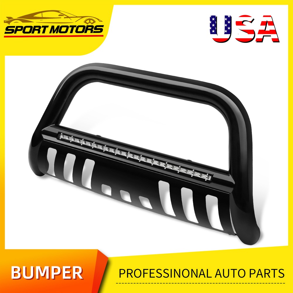 Front  Bumper Bull Bar Grille Guard for 2016-2023 Toyota Tacoma W/ Light Bar