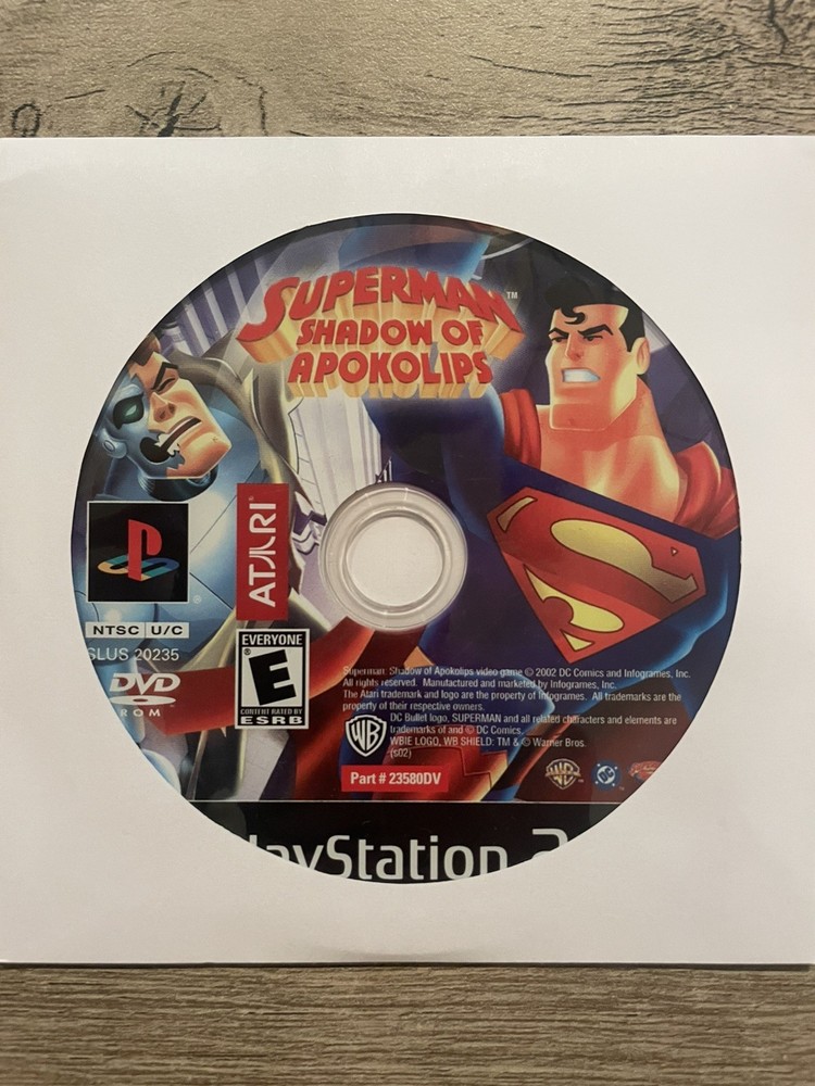 Superman: Shadow of Apokolips; Loose (Sony PlayStation 2, 2002)