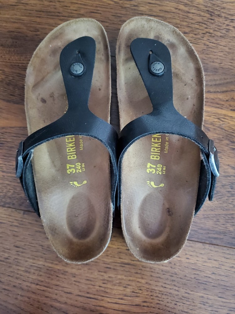 Birkenstock Gizeh Sandals | Black | EU 37 | US L6 / M4 | Regular Fit