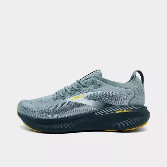 SALE!!! Brooks Men's Adrenaline GTS 25 Running Shoes Primer Grey/Ebony/Jade AUTH