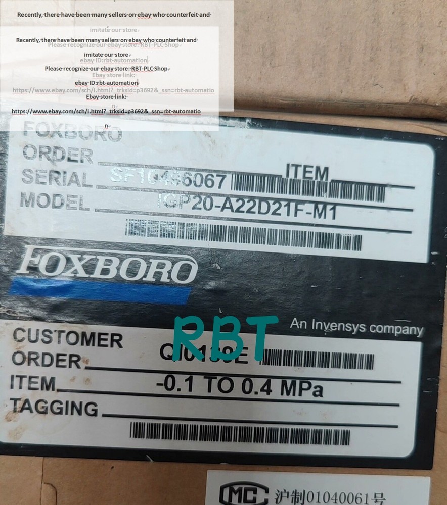 IDP10-T22A21F-M1 FOXBORO Pressure Transmitter brand new