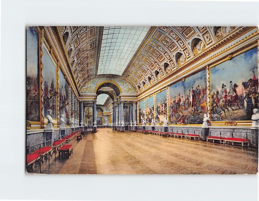 Postcard La Galerie des Batailles Palais de Versailles France