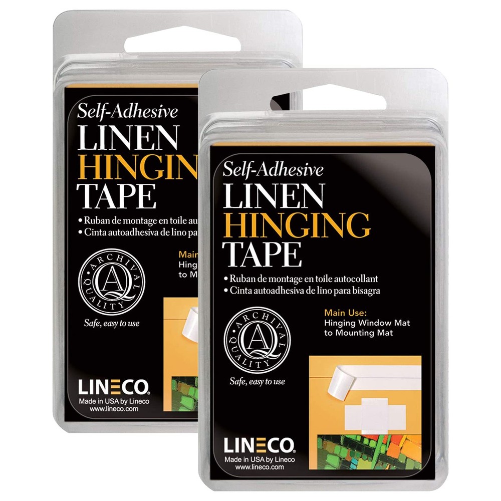 Self-Stick Linen Hinging Tape, Attaching Mats to Backboard, Hinge Heavy Artwo...