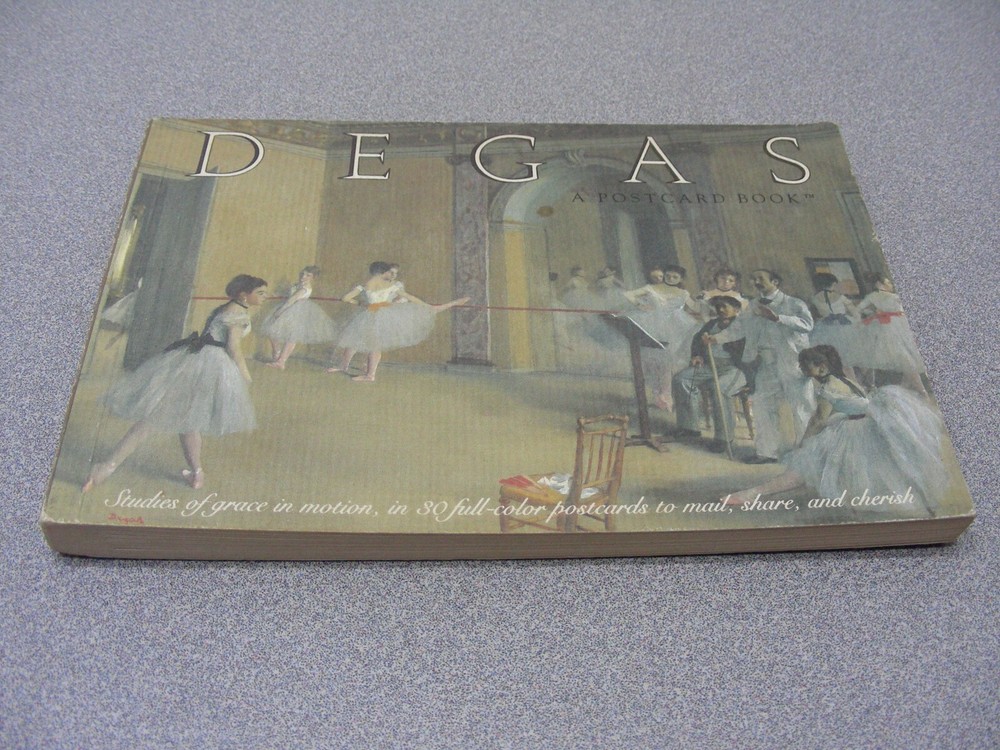 DEGAS - A POSTCARD BOOK - Vintage 1989 Postcard Book  (Only 23 of 30 Postcards)