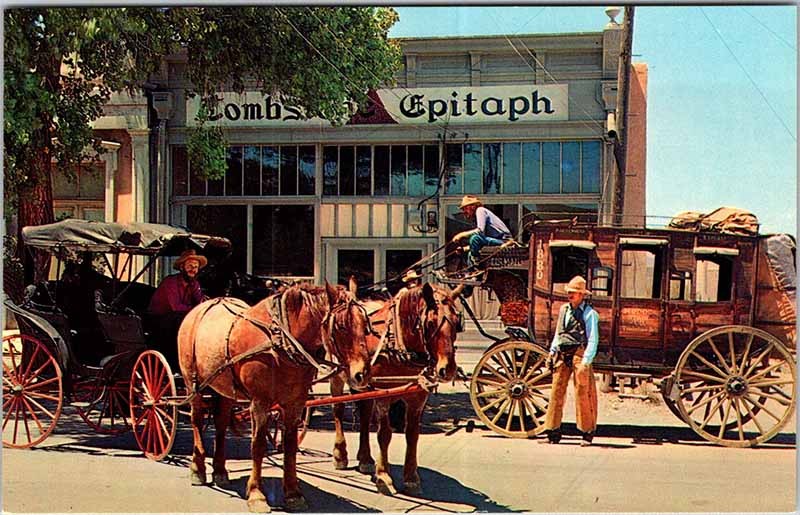 Postcard HISTORICAL SCENE Tombstone Arizona AZ m/09 AM8818