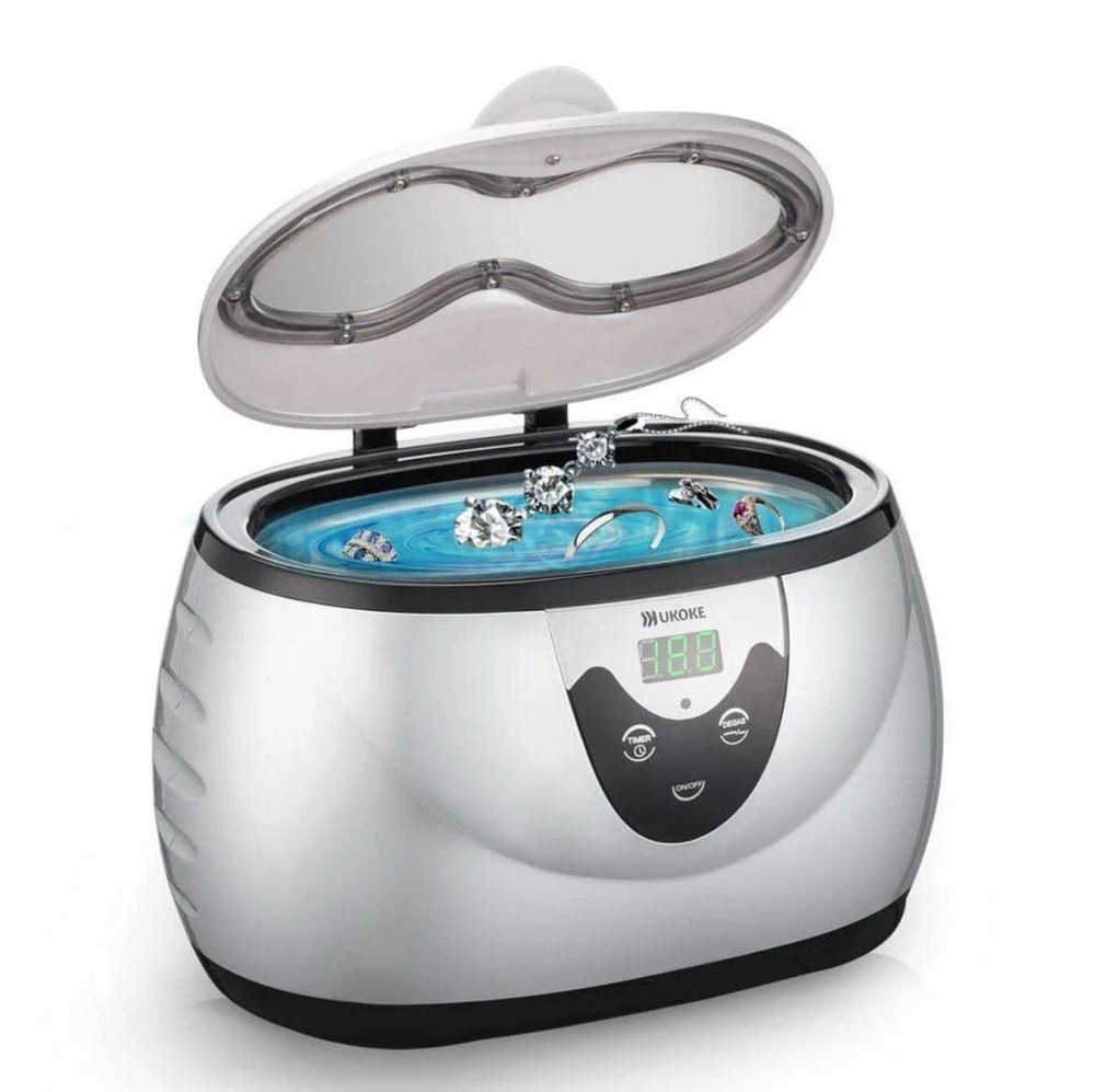 Ukoke UUC06S Ultrasonic Jewelry Cleaner with Timer for Rings & Small Items