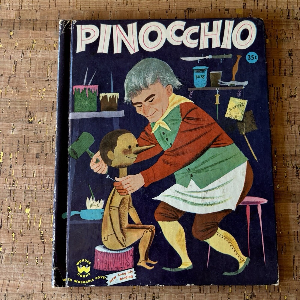 Vntg Pinocchio, Lady & The Tramp, Peter Rabbit Picture Books, Ephemera Junk Jrnl